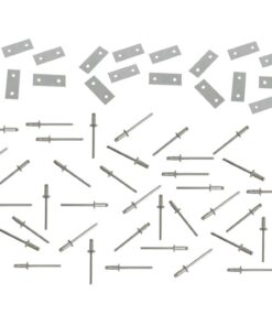 131125 Fiberglss Mount Hole Repair Kit - Plates With Rivets