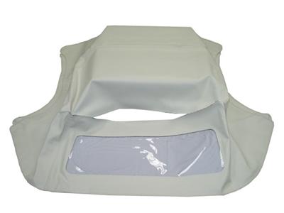 131128 1955 Witte vinyl softtop/cabrioletkap, origineel type (ND)
