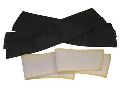 131200 56-60 Softtop-/cabriotop-padset - Zwart