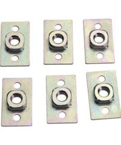 181431 1961-1962 Zadelbevestigingsmoerplaten voor onderzijde - Set van 6