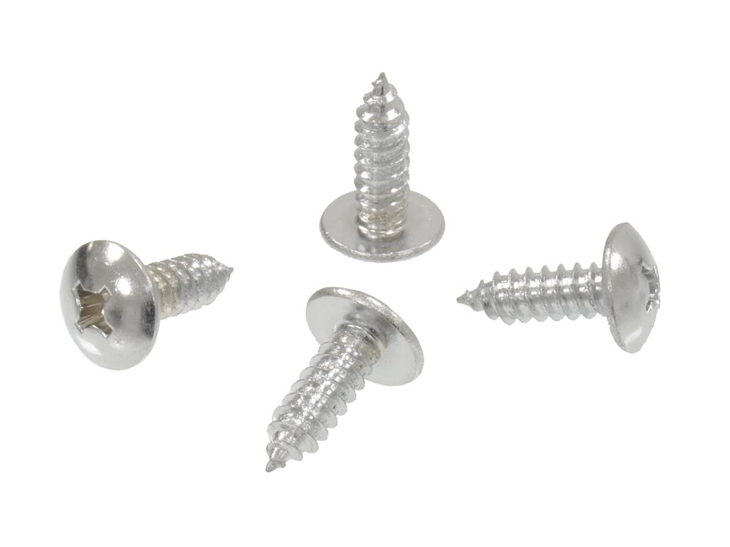 201024 Chrome License Plate Mounting Screws - Set of 4