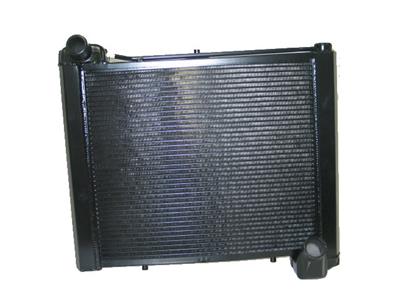 241003-BLK 1961-1962 DeWitts™-radiator - aluminium directe pasvorm - vervanging - zwart geverfd