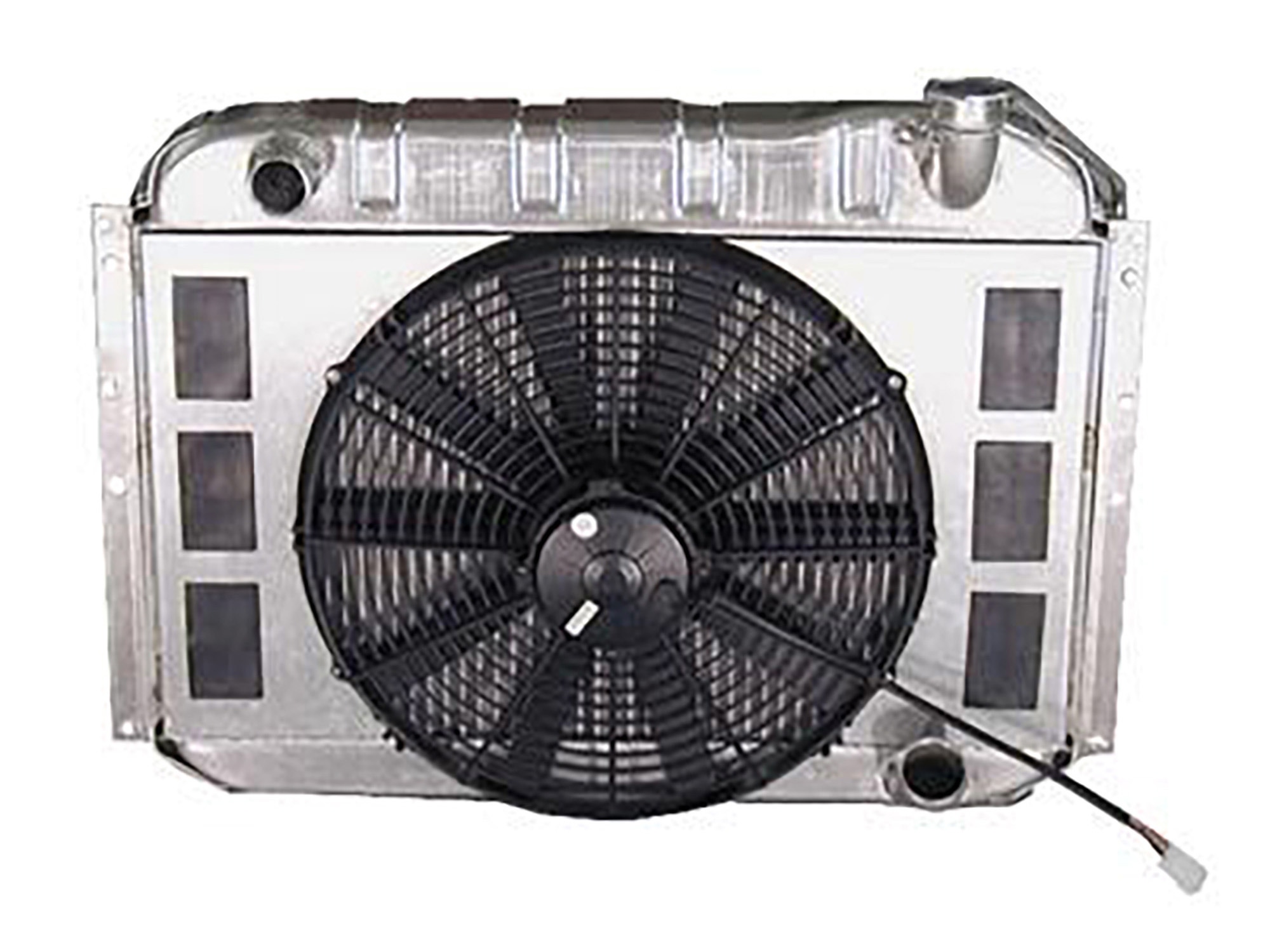 241152 1956-1960 DeWitts™-radiator - aluminium directe pasvorm - met ventilator