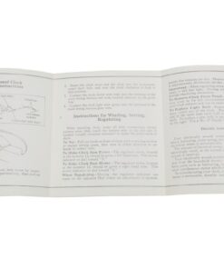 261211 58-62 Klokinstructieblad