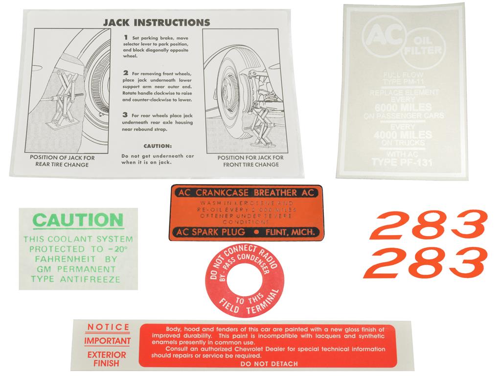 261624 57-stickerset - 283 pk - 8 stuks