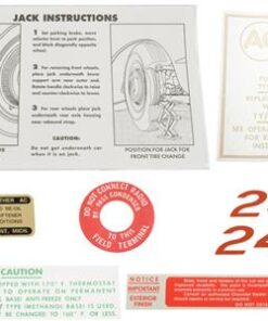 261626 59-60 Decal Set - 245 Horsepower - 8 Pieces