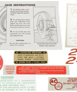 261627 59-60 Decal Set - 250 Horsepower - 9 Pieces