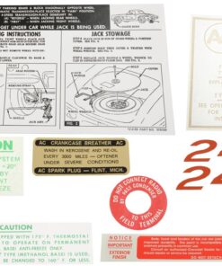 261632 61 Decal Set - 245 Horsepower - 8 Pieces