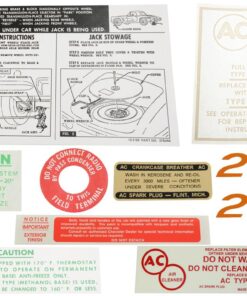 261634 61 Decal Set - 275 Horsepower - 9 Pieces