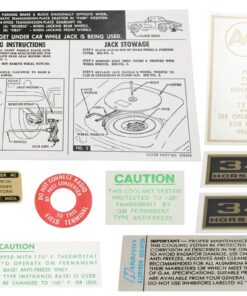 261638 62 Decal Set - 340 Horsepower - 9 Pieces