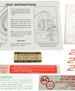 261640 59-60 Decal Set - 290 Horsepower - 9 Pieces