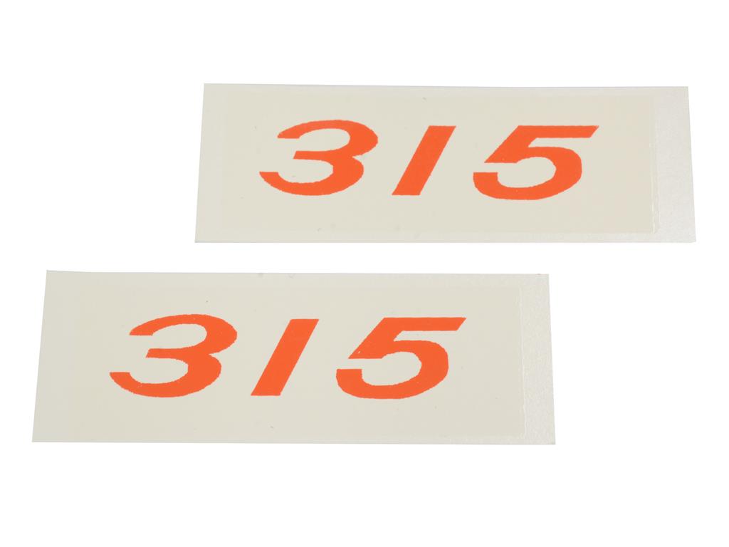 261711 1960-1961 sticker kleppendeksel 283 motor met brandstofinjectie 315 pk