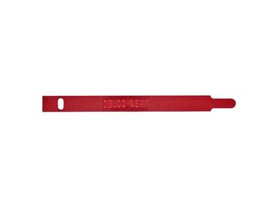 271051 1962-1974 Distributeurband / Tag Rood met distributeurnummer en datum