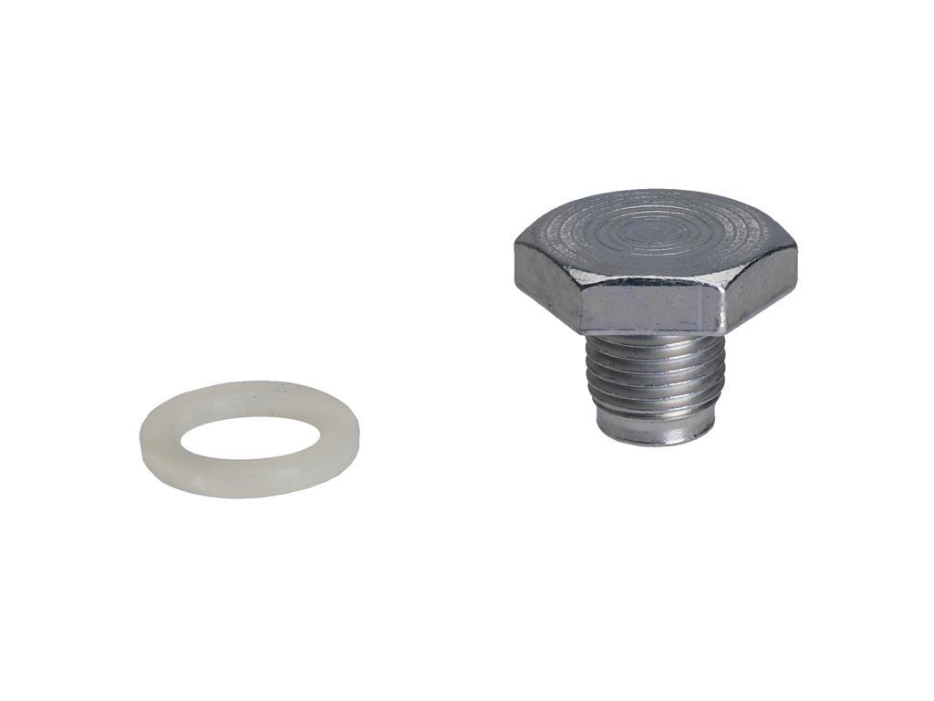 301117 56-68 327 motoroliecarter / 57-62 aftapplug achteras - grote kop met pakking