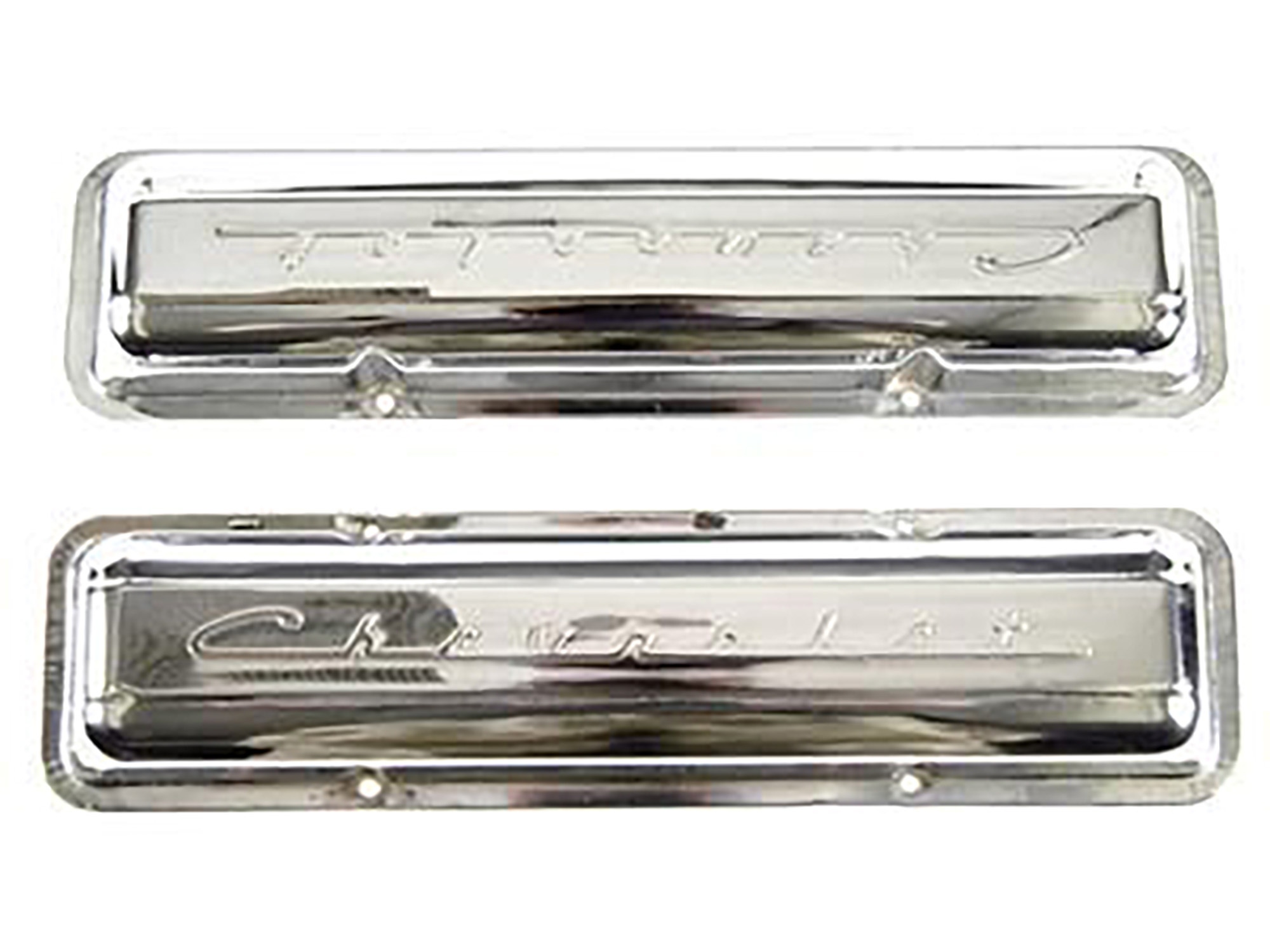 301191 59-67 Chevrolet Script Chrome Valve Cover