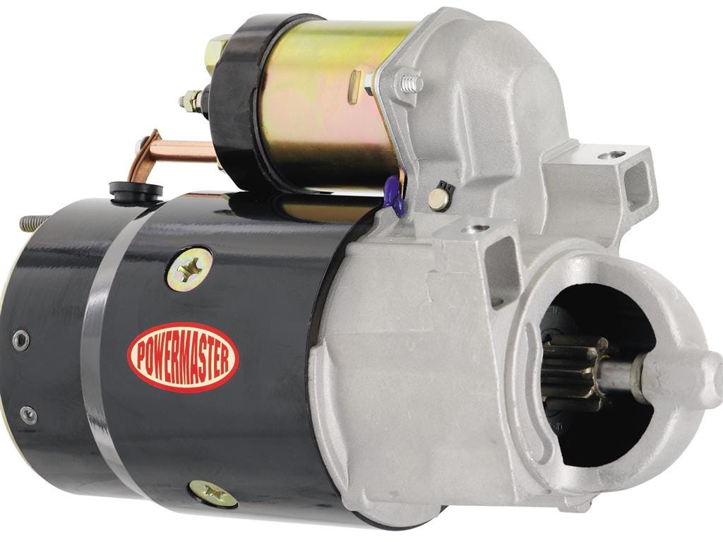301669 1955-1991 Powermaster OEM-stijl starter, 153 tanden, rechte montage