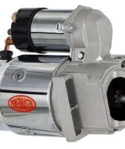 301674 1955-1991 Powermaster OEM-stijl starter gespreide montage 168 tanden chroom