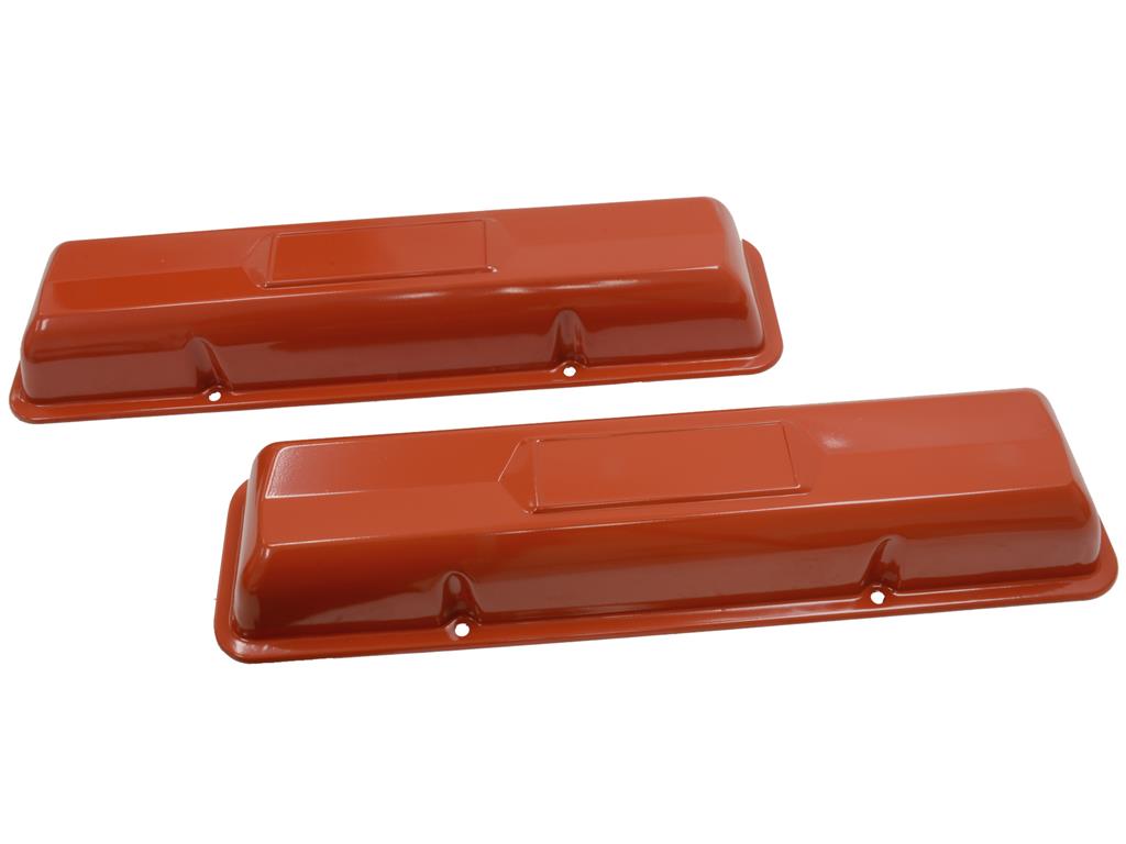 302126 62-66 Valve Cover - 327 Steel Painted Orange