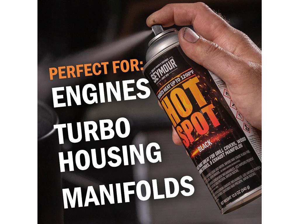 321013 High Temp Hot Spot Aluminim Finish Spray Paint - 12 Ounces