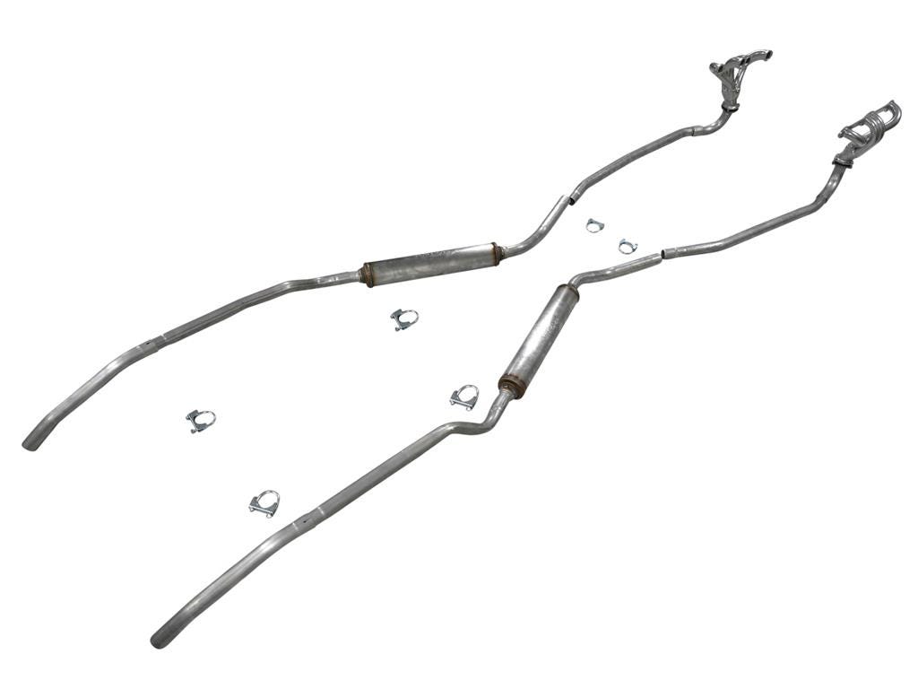 321014 56-58 Uitlaatsysteem met headers en hoogwaardige uitlaatdempers