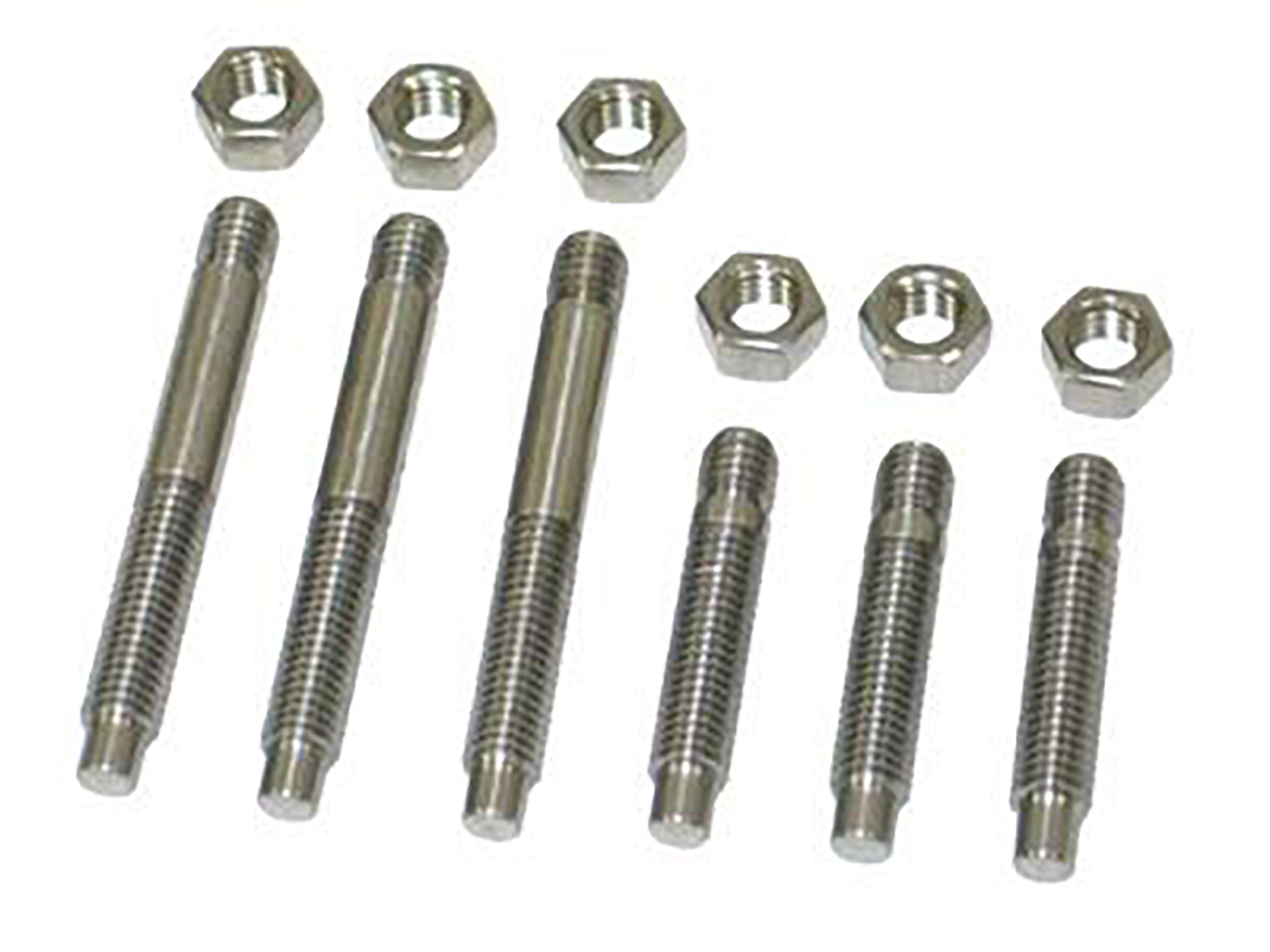 321107 59-81 Exhaust Manifold Studs - Stainless Steel With Nuts Set 12 Pieces
