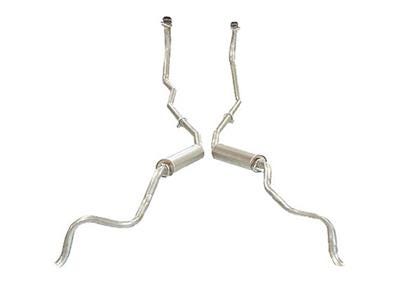 321560-MAG 61-62 Exhaust System - Low Performance - With Magnaflow Round Muffler