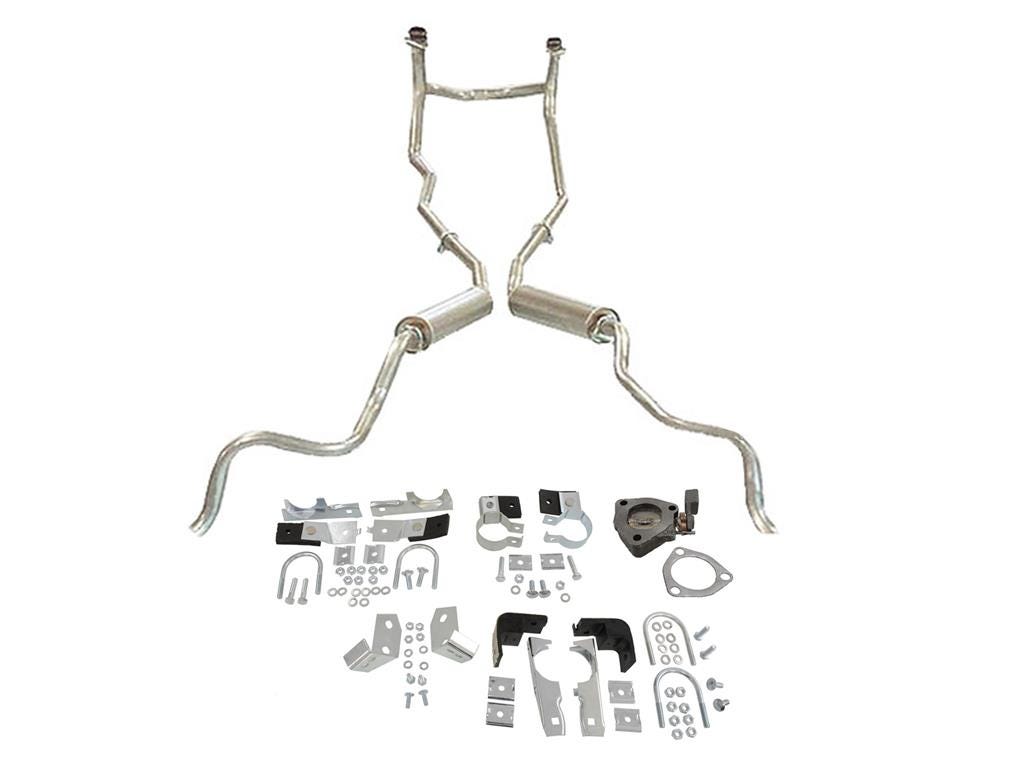 321564 62 Exhaust System With Welded Oval Muffler - Aluminized