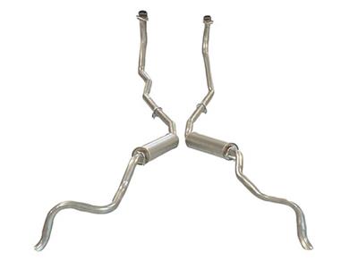 321569-MAG 62 Exhaust System With Round Magnaflow Mufflers - Aluminized