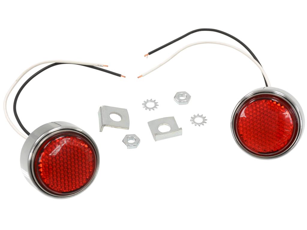 331017 58-60 LED-achterreflectorset met chromen rand