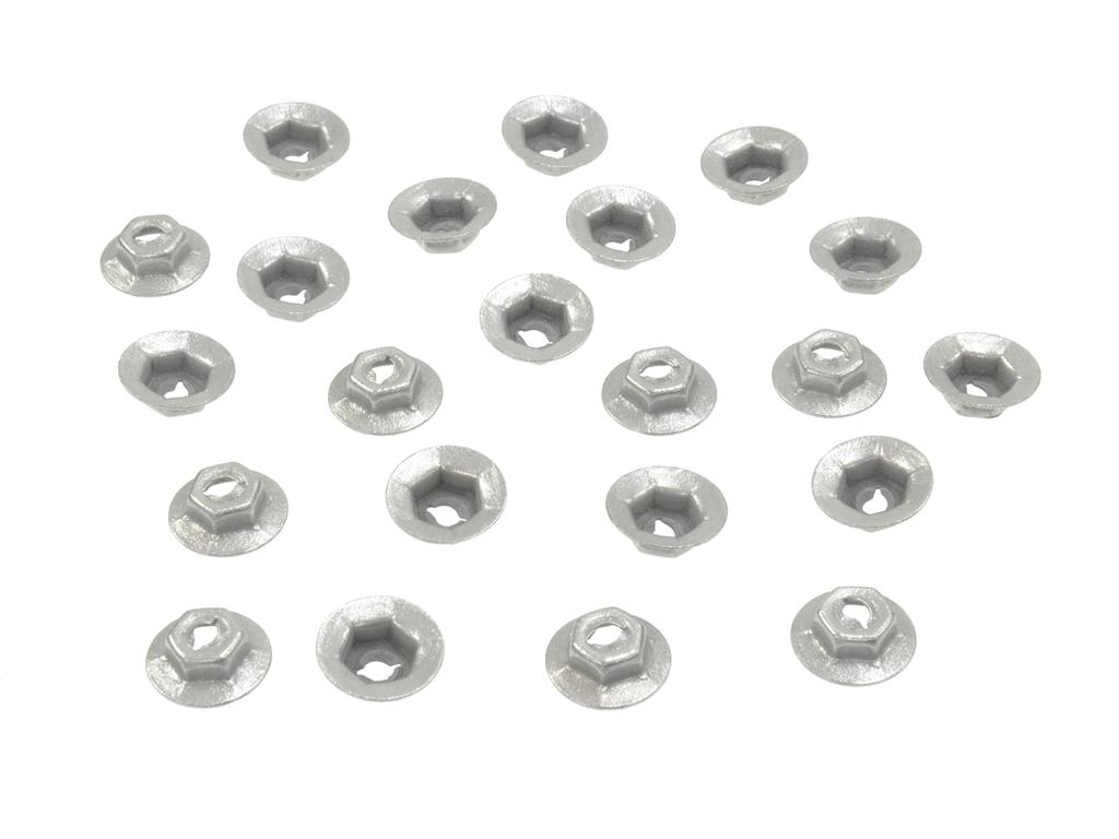 341092 58-62 Speednut-set voor spatbordlijst - 22 stuks