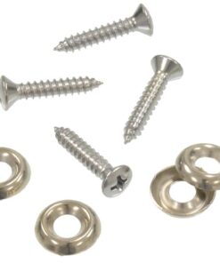341160 56-62 Tapijttrimschroeven en ringen 4 stuks