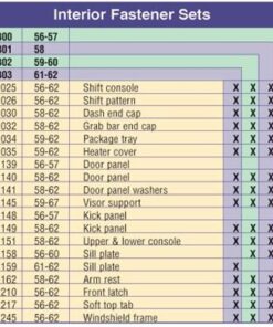 Alternative view of 341302 59-60 Interior Fasteners / Screws