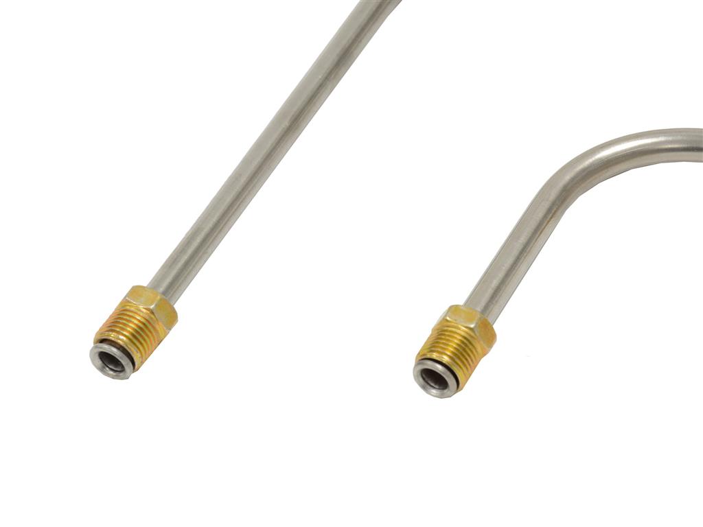 351122 56-58 Brandstofleiding - Dual Fours roestvrij staal - Zonder filter - Afbeelding 2