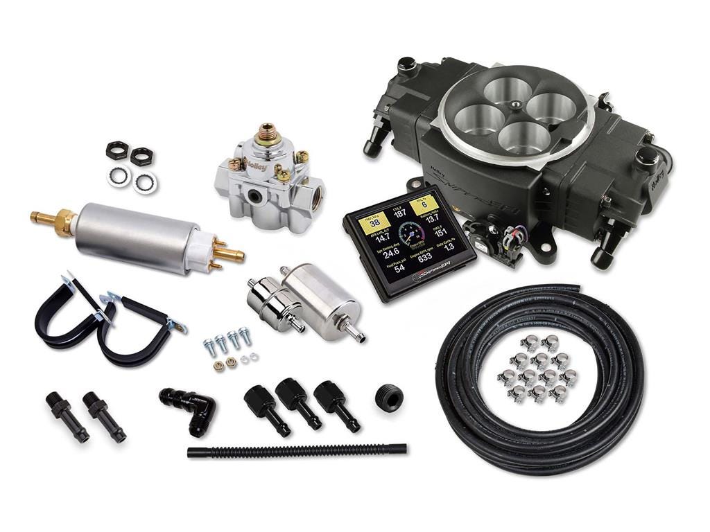 351472 1956-1981 Black Holley Stealth 4150 EFI