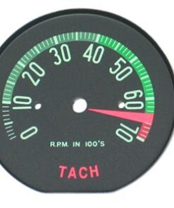 391164 60-61 6500 Red Tach / Tachometer Face - 1960 Late To 1961 Early
