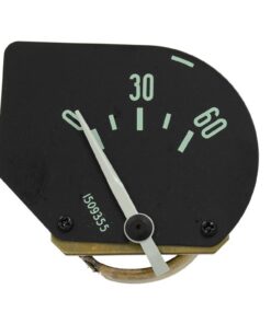391184 61-62 Oil Pressure Gauge - Green Letter - New