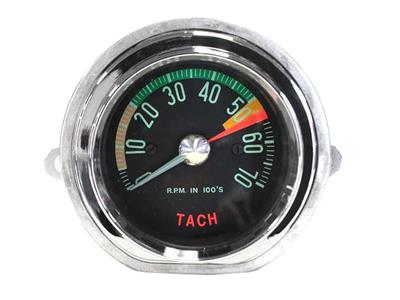 391191 61 5500 Redline Complete Tach / Tachometer - 1961 Late Generator Driven