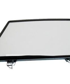 411030R 56-62 Glazen deur rechts, helder met frame - Gedateerd glas