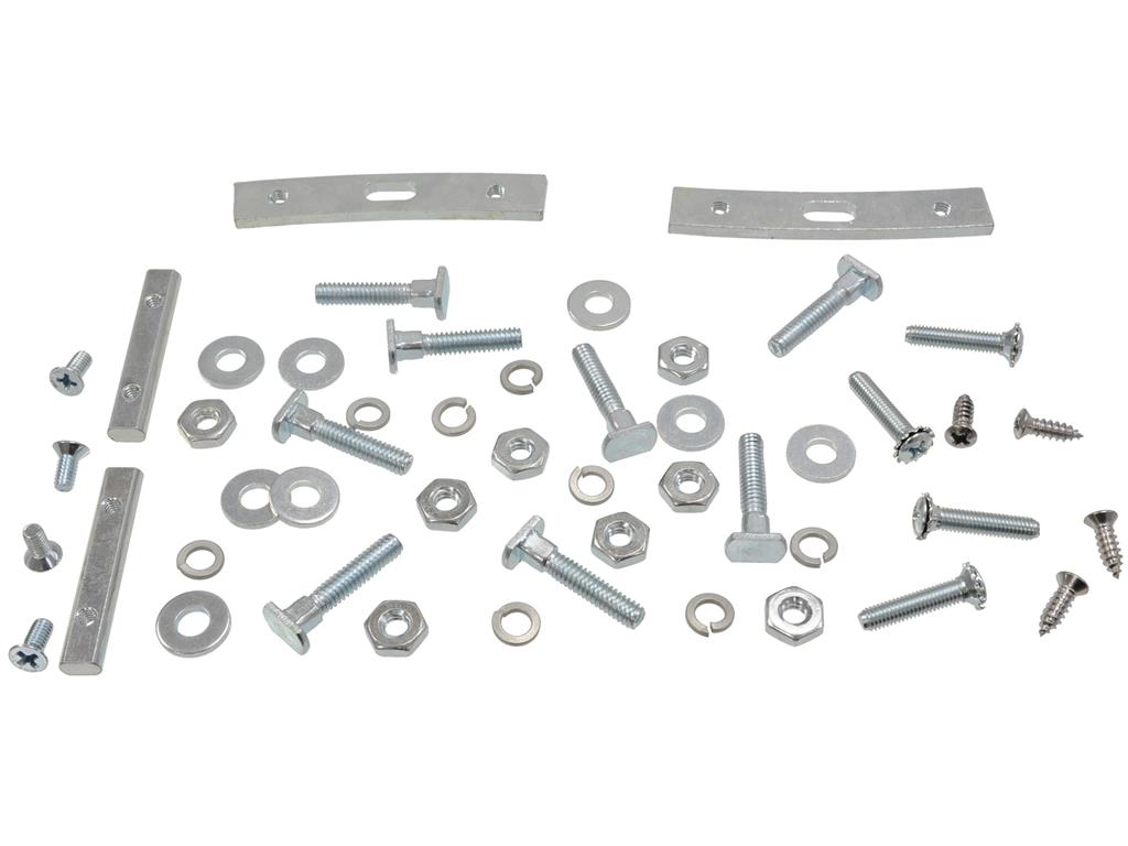 411068 56-62 Moerplaten voorruitframe, T-bouten en schroeven