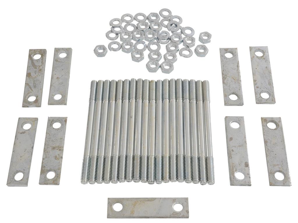 421110 58-60 Montageset voor grilletanden - 9 achterplaten 18 noppen