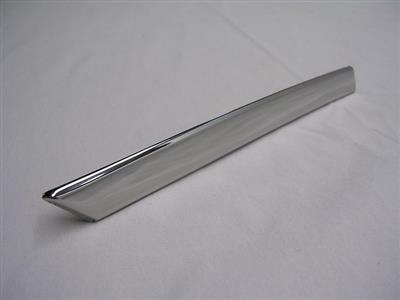 431166R 61-62 Hardtop Side Back Window Stainless With Retainer And Studs - Right (ND)