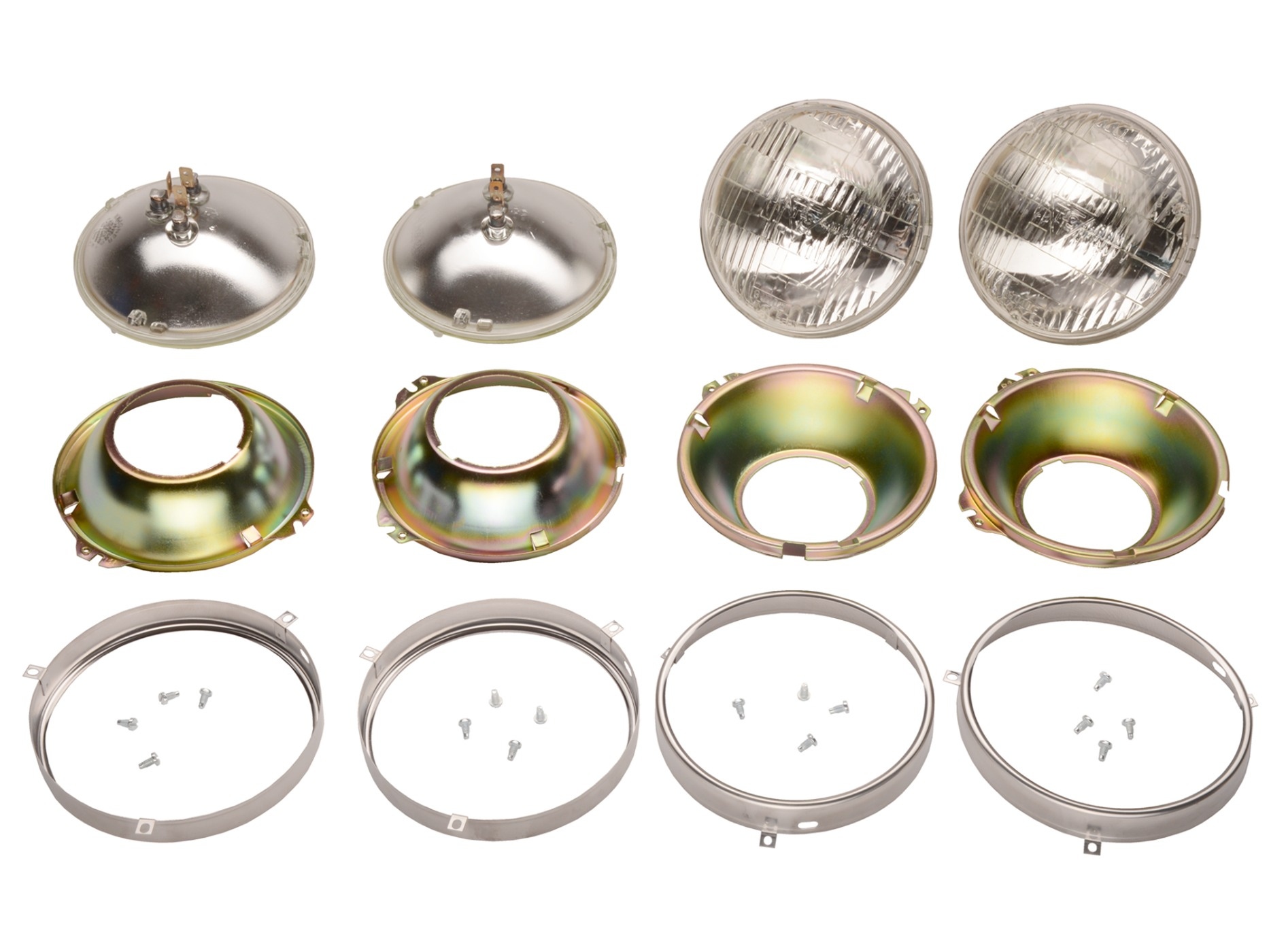 441024 60-63E T3 Headlight Bulb and Mounting Set - Correct Reproduction - Afbeelding 2