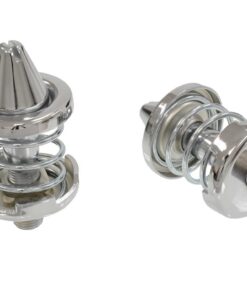 461114 58-67 Chromen motorkapslot / grendel - Mannelijke pop-upmontage - Set van 2