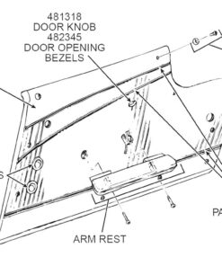 481326 62 Door Panel Reflector Set - With Brackets And Nuts Set Of 4