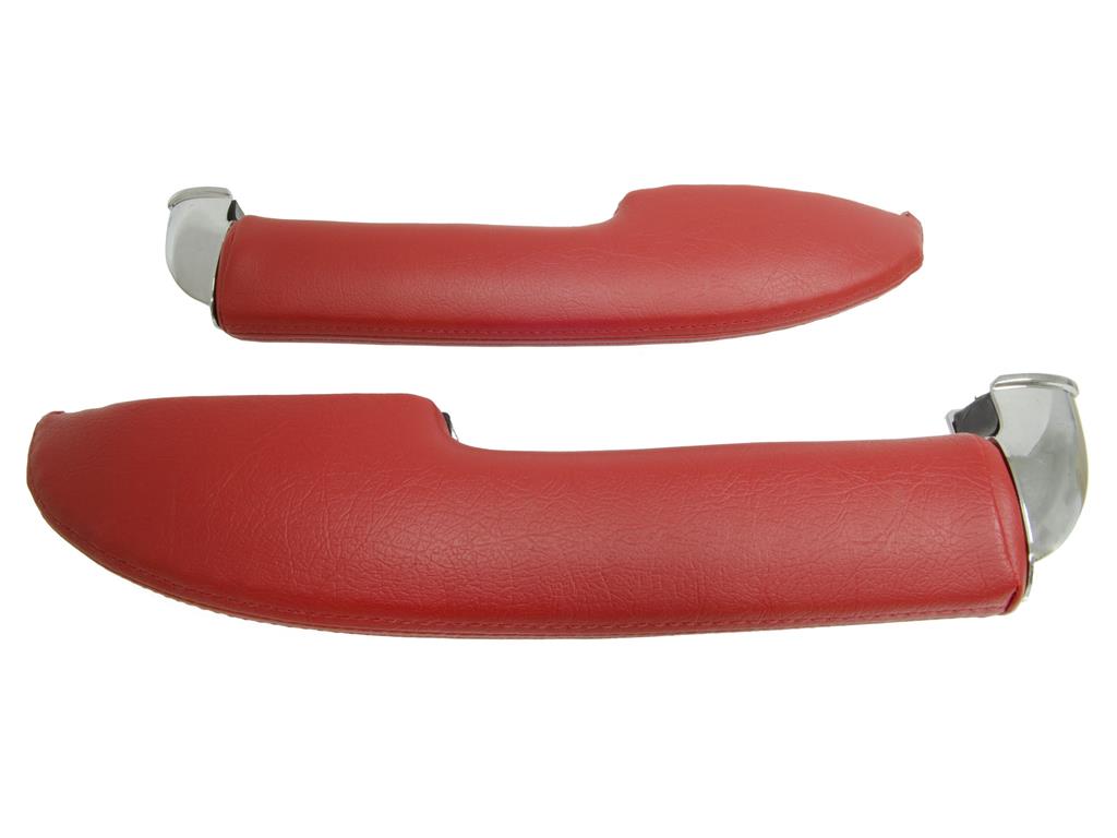 481340 59-61 Arm Rest Assembled - Deluxe with Chrome Ends and Covers - CA