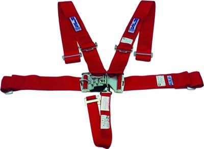 482102 Sport Latch And Link System Racing Seat Belt Harness - Red