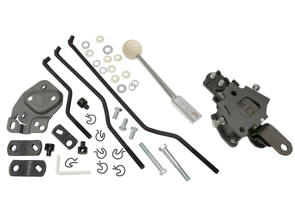 531095 59-62 Hurst Shifter Set With Linkage And Handle-Borg Warner Transmission