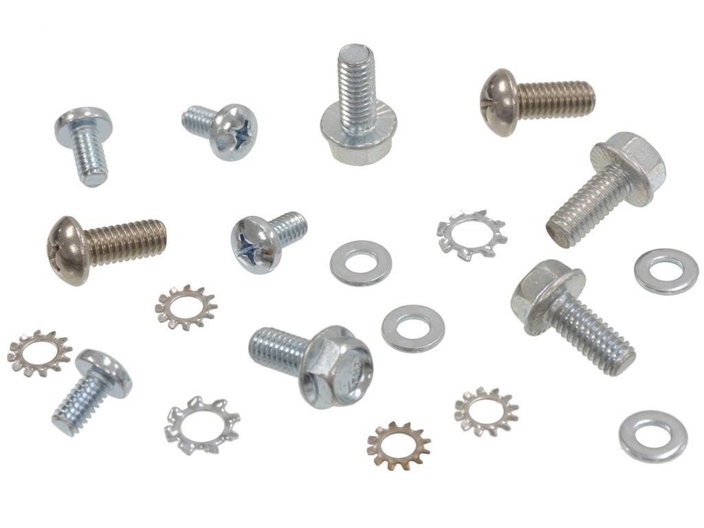 541014 59-62 Soft Top / Convertible Top Header To Front Arm Mount Kit - 20 Pieces