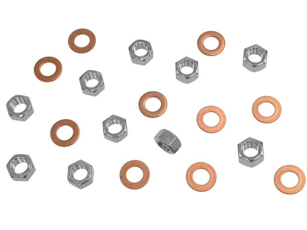 581018 53-62 Achterdifferentieelmoer en sluitringset - naar asbehuizing - 20 stuks