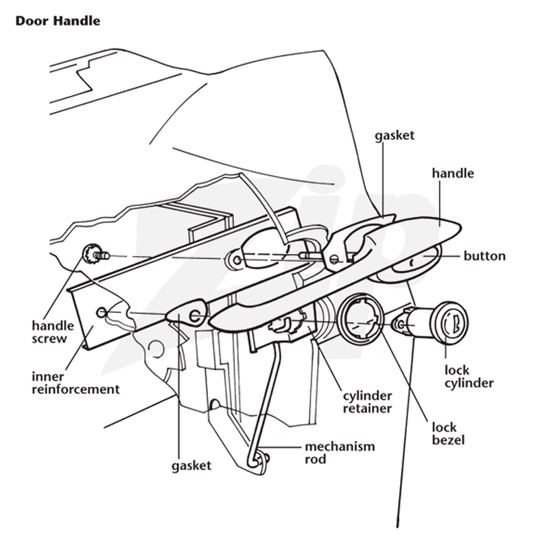 372005 63-64E Door Handle Gasket Set